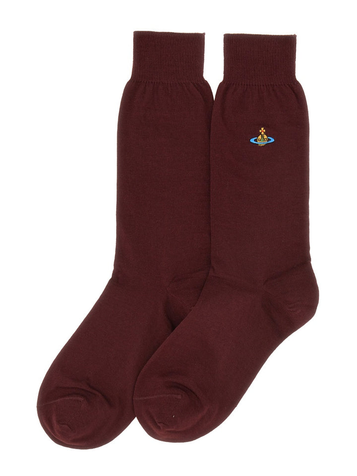 Vivienne Westwood Socks - Burgundy | Wanan Luxury