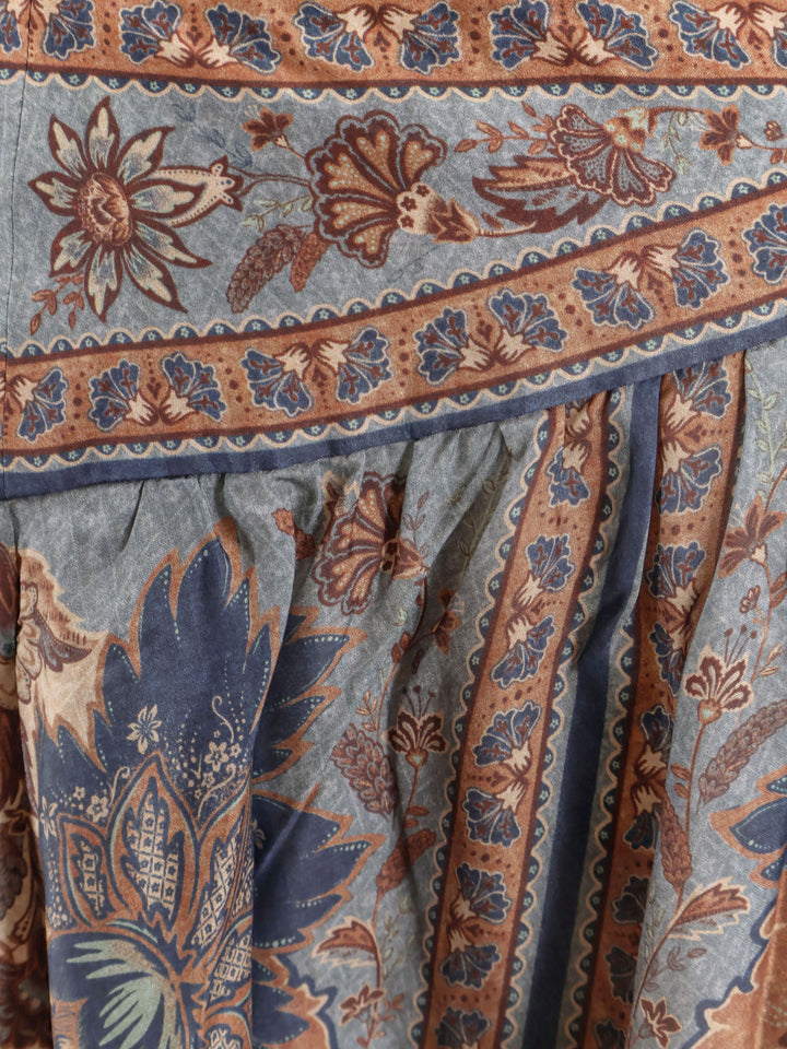 Zimmermann Skirts - Blue/Cream Indienne Floral | bc445cc5cbe7e7c3b1dfa29db1b298c0f6ddd009