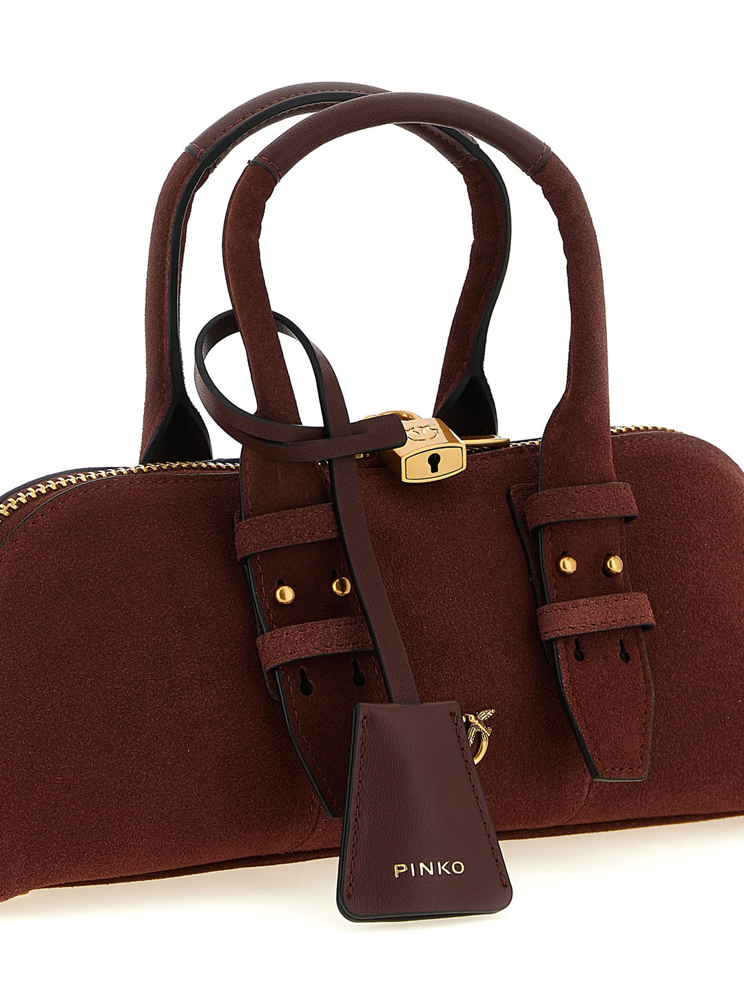 Pinko Bowling Baguette Shoulder Bags - Bordeaux | 0e8114df125086e0e8b418a43337e8656a0aebb9