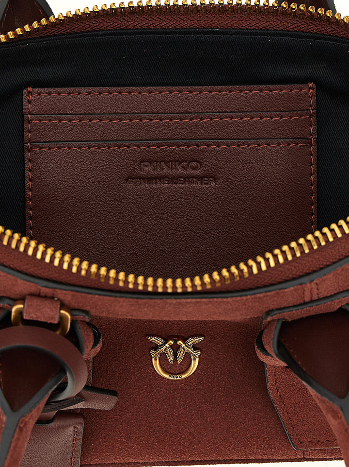 Pinko Bowling Baguette Shoulder Bags - Bordeaux | bf1900845d2d2e482c011ec95ba938ee48ad6cb9