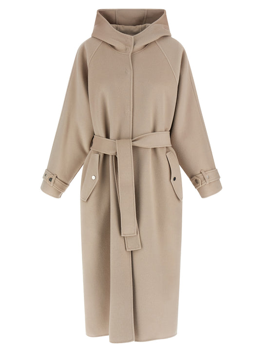 Cartoccio Coats And Trench Coats Beige