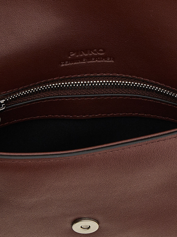 Pinko Baby Love One Slouchy Shoulder Bags - Bordeaux | 5bb20c347030c55e8ce9ac46430eab5b59fa83dd