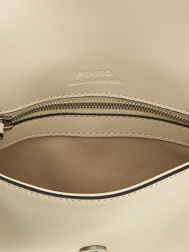 Pinko Baby Love One Slouchy Shoulder Bags - White | ae963fe3accdffae36b50dd45f7de7e653885cbf
