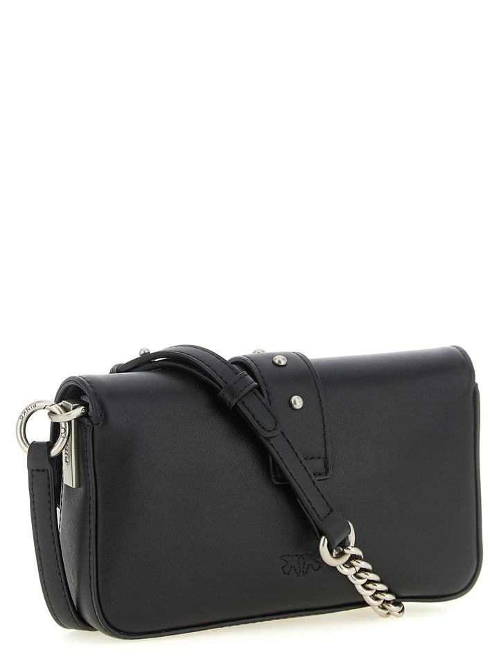 Pinko Love One Slouchy Baby Crossbody Bags - Black | 2cb77d75594e5f632acbd33f8c74d42754cae357