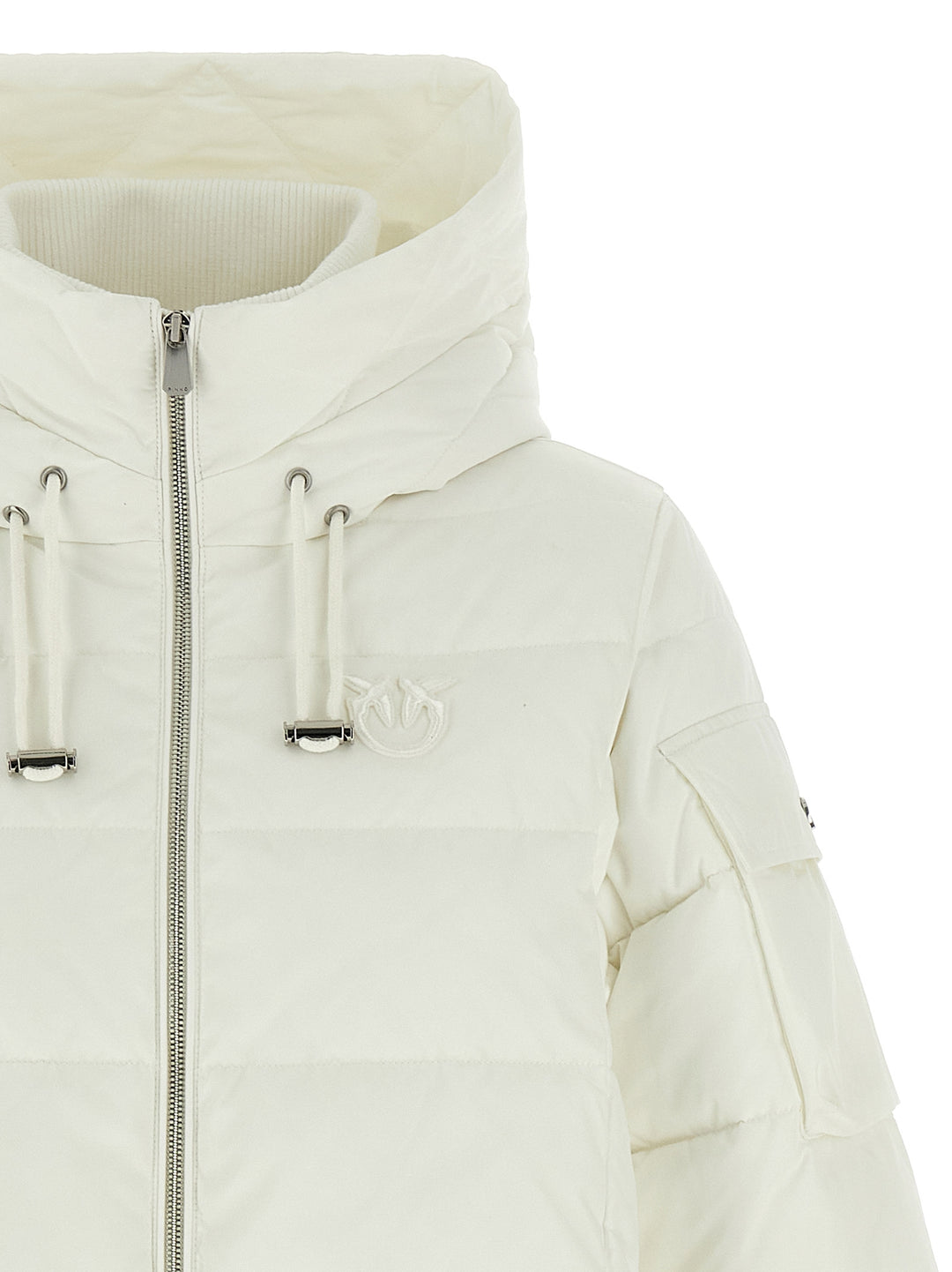 Pinko Crusca Puffer Jackets - White | 82cddbb537449e0c0ef5dc9fc3bf22a42bc7ca31