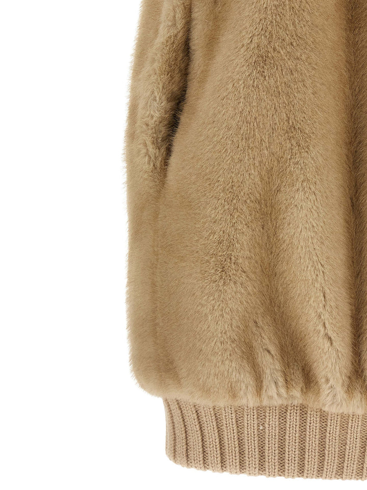 Pinko Genovese Fur - Beige | 436730f1c20c3e20a9dc86eb861c5668fe1a6621