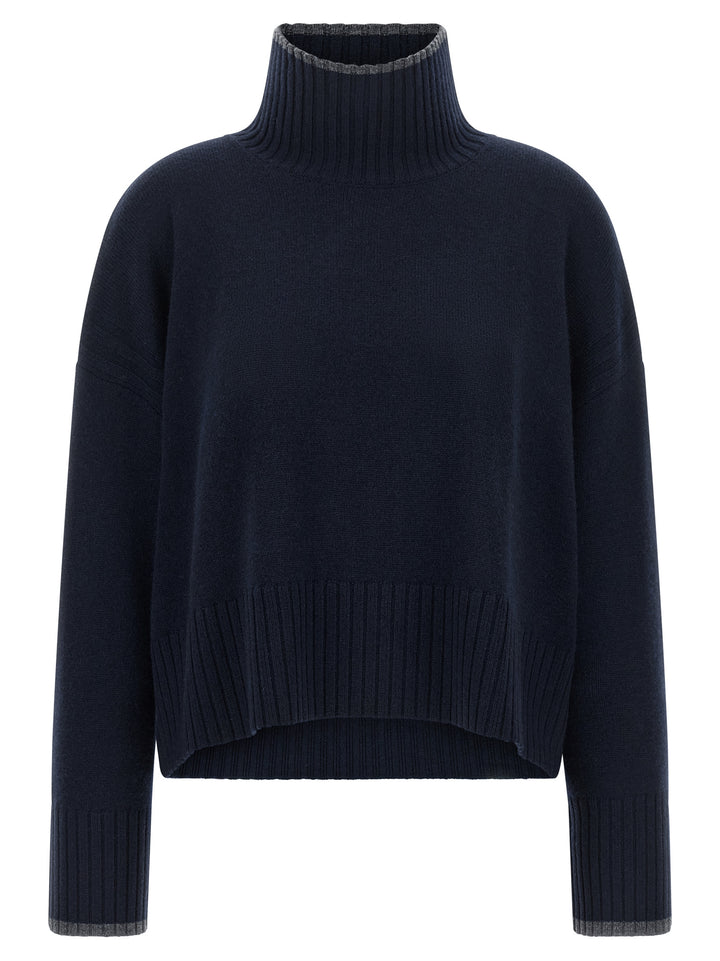 Pinko Turtle-Neck Sweater Sweaters and Cardigans - Blue | bed8b69ddcfee9e8dab5ce83e17371f8ccea079c