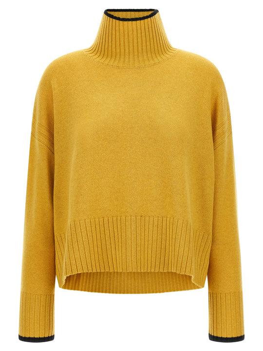 Turtle-Neck Sweater Sweaters And Cardigans Yellow