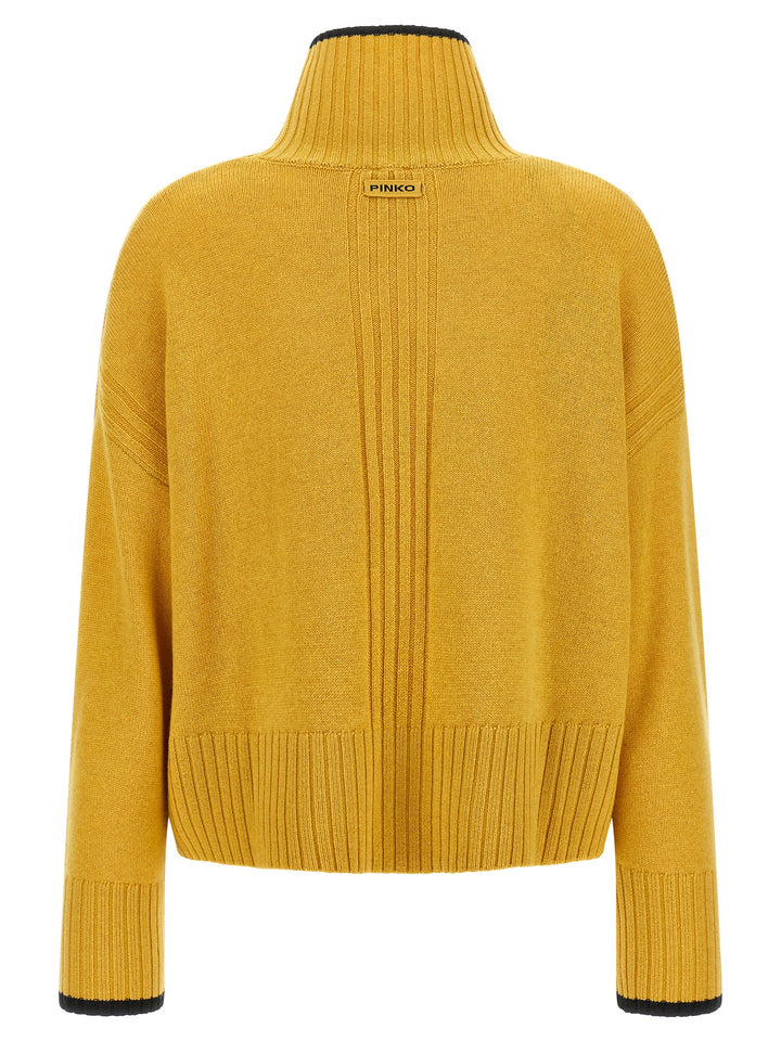 Pinko Turtle-Neck Sweater Sweaters and Cardigans - Yellow | 465398d4fd88ac259125389fd52f0d8bbb67c5ac