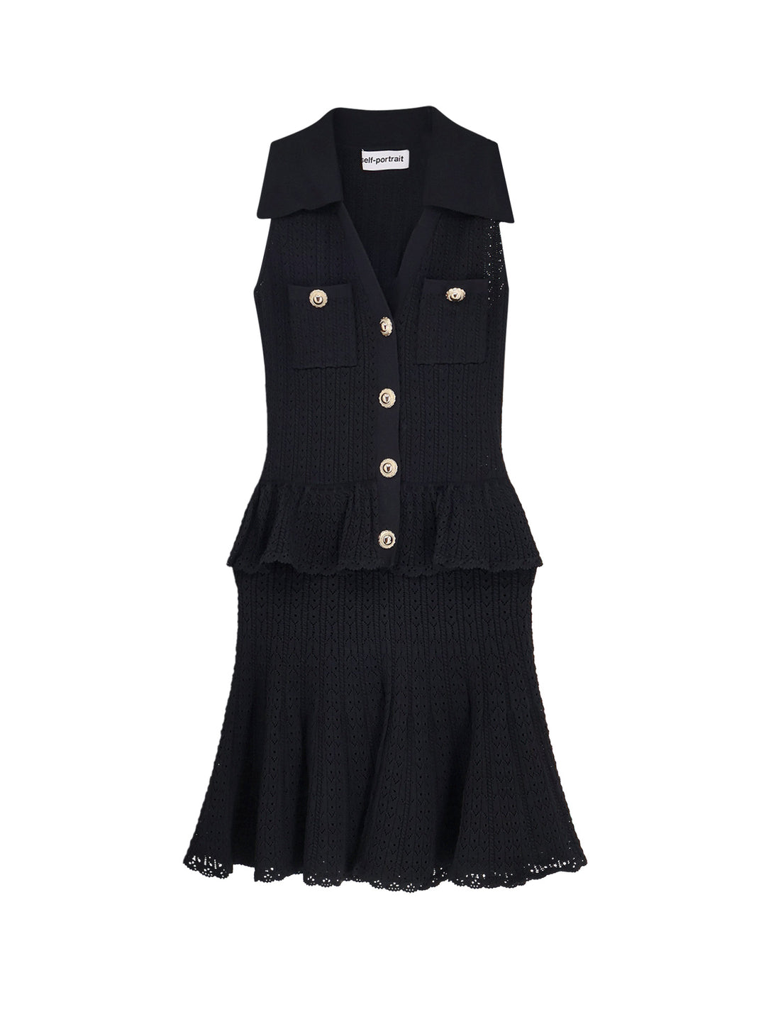 Self Portrait Dresses - Blacks and greys | 1e1301dc134479f7ab5cec1be5a6d2c48bb41edc