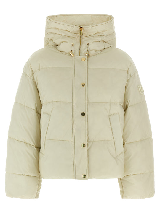 Impasto Puffer Jackets White