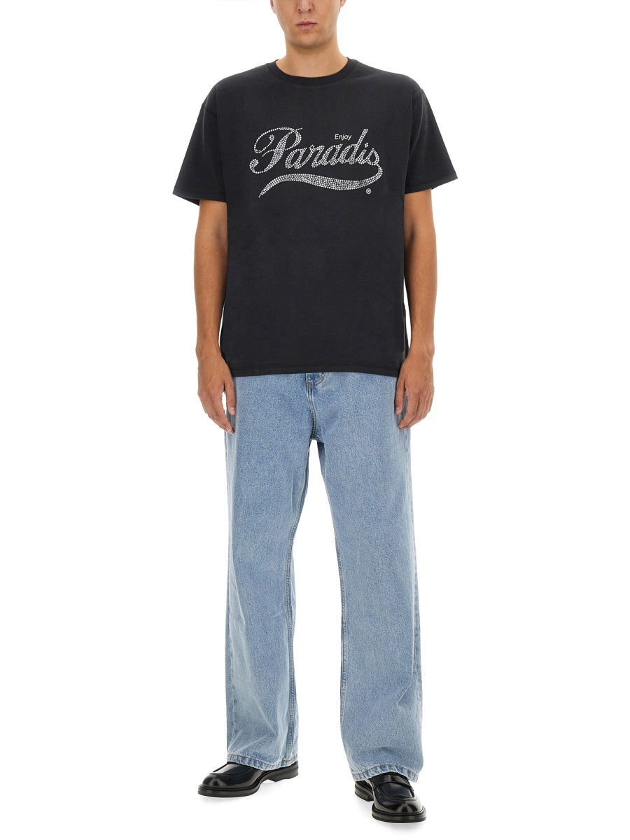 3.PARADIS T shirts - Black | Wanan Luxury