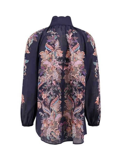 Zimmermann Shirts - Navy Multi Paisley | 4400c54b888d2b7850800bcbbc6e7809081d44f7