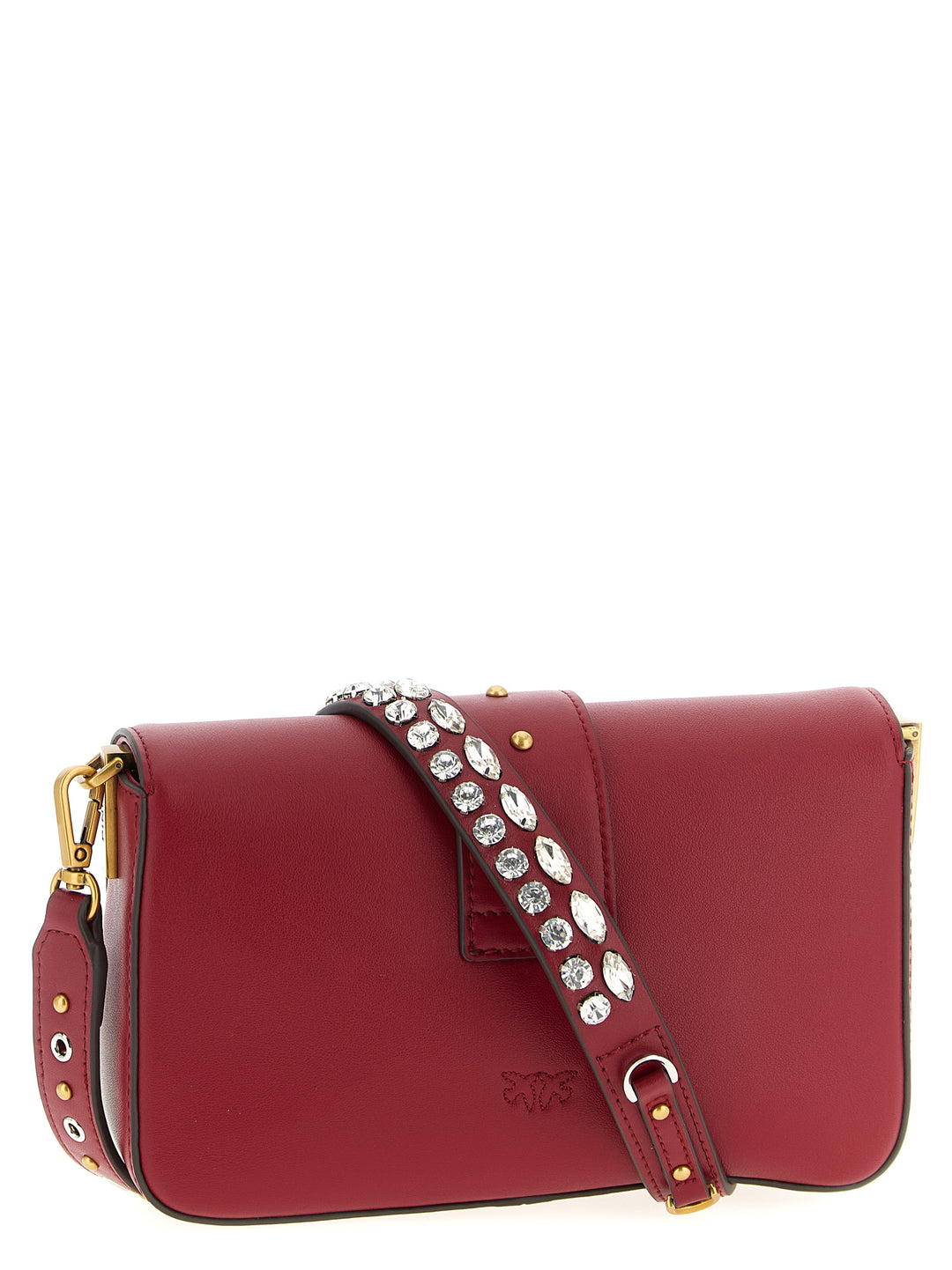Pinko Mini Love Slouchy Shoulder Bags - Red | 08ac4100c7087c891ed181511a7408708b04670a