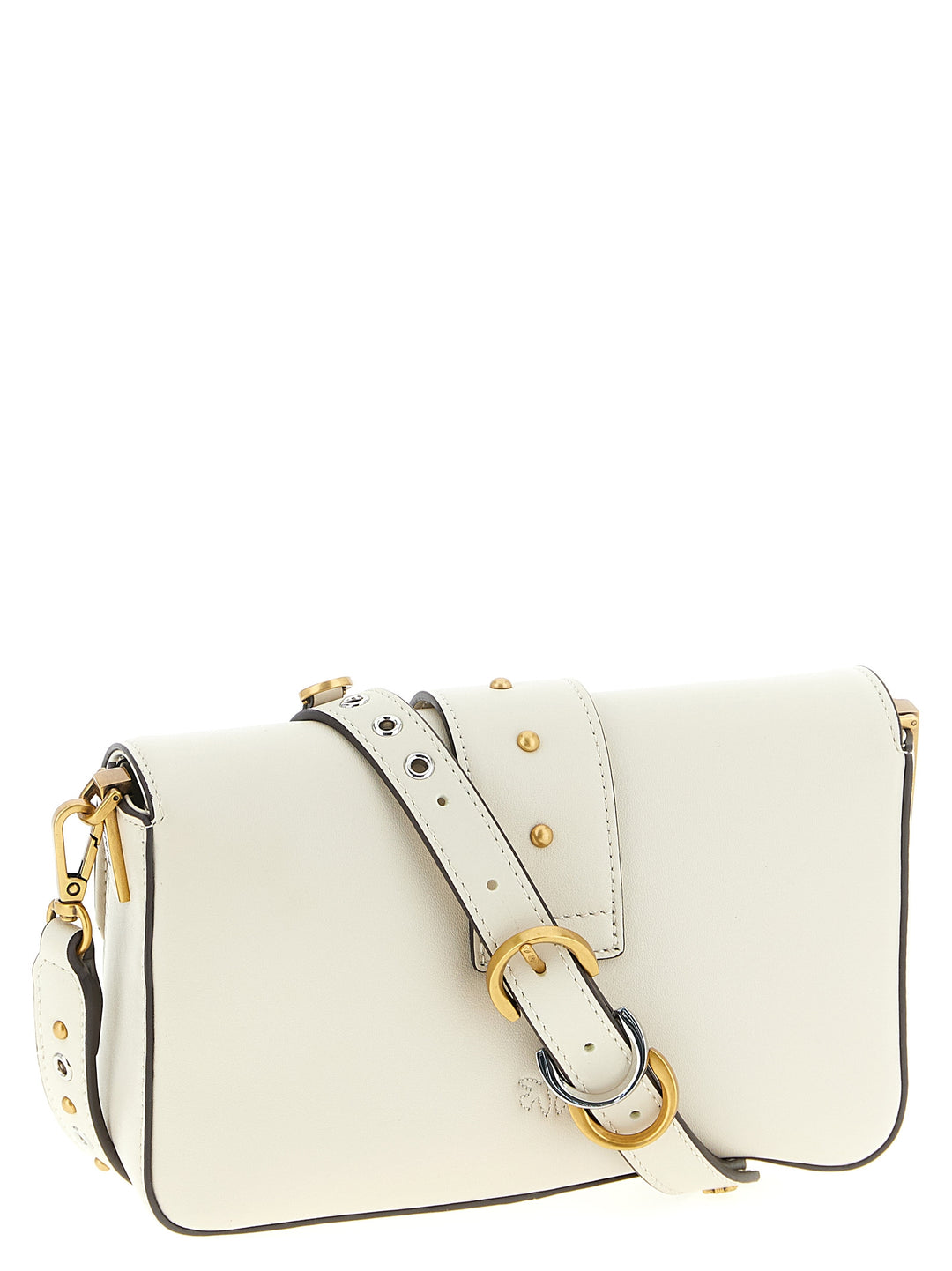 Pinko Mini Love Slouchy Shoulder Bags - White | dd190f360a4551b0c5b21d3ae4463bad0ab1923f