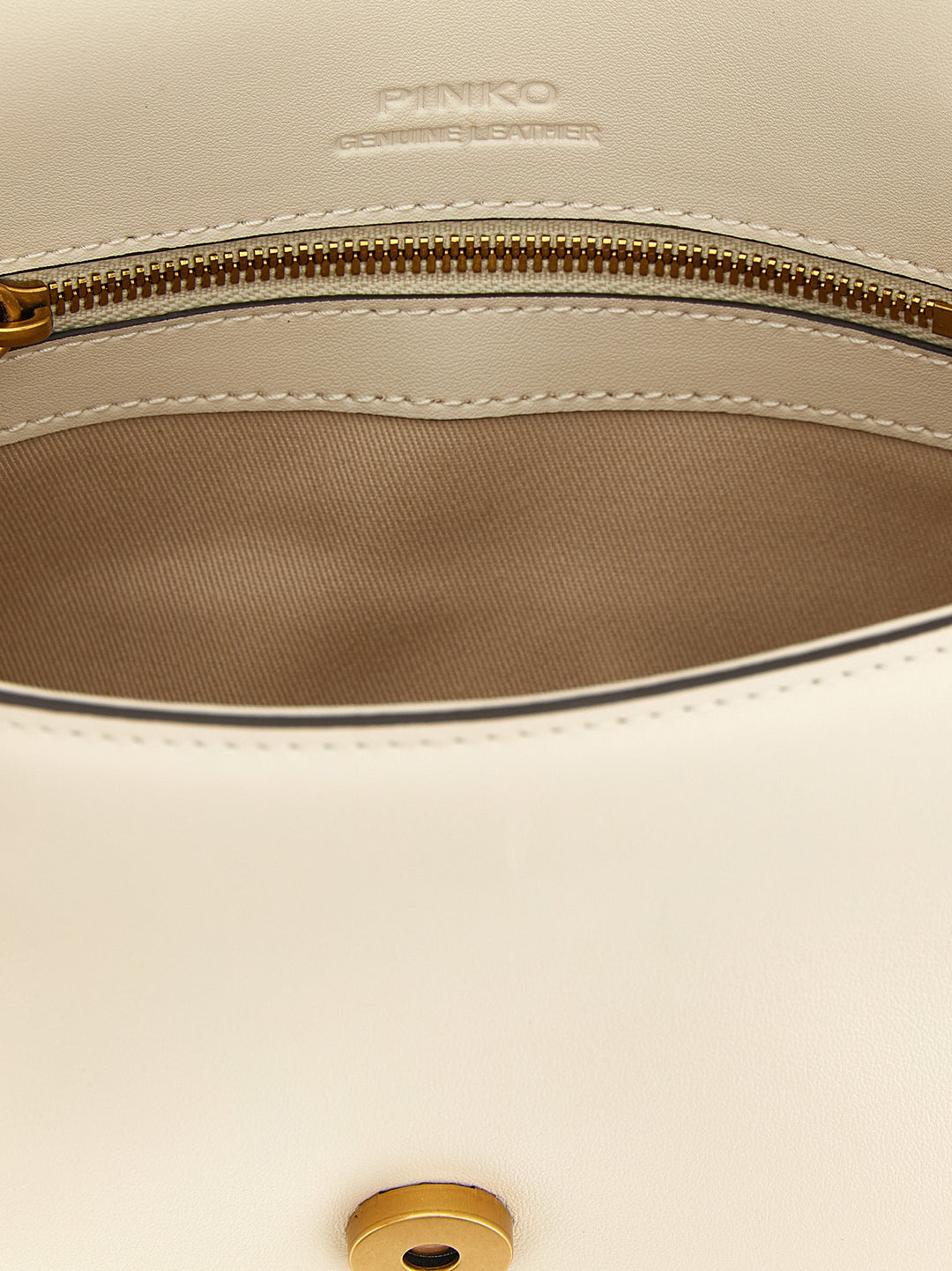 Pinko Mini Love Slouchy Shoulder Bags - White | 4e28f5341e442c9642b2878e2d143cc29b99b5a6