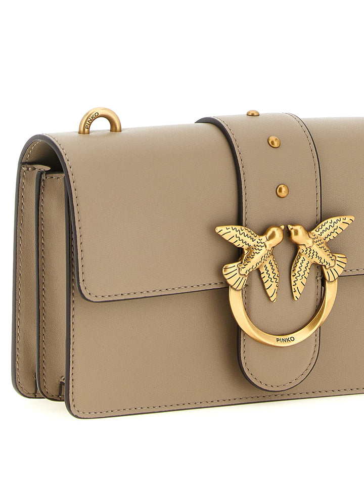 Pinko Love One Crossbody Bags - Gray | 3bf02497c88385c52c9295f7a3730eec669d774a