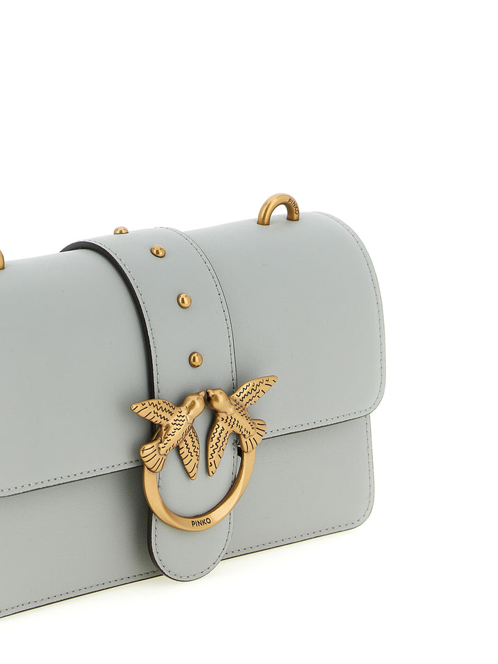 Pinko Love One Mini Crossbody Bags - Gray | fcb2f51fb3b9cf2800201f7aab23fd43e3805fdf