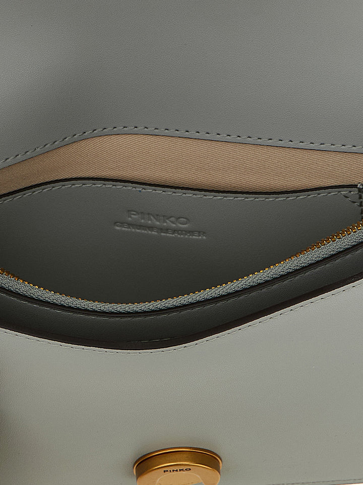 Pinko Love One Mini Crossbody Bags - Gray | fdaa96731eda9c0825828a7ca056b4b767dce144