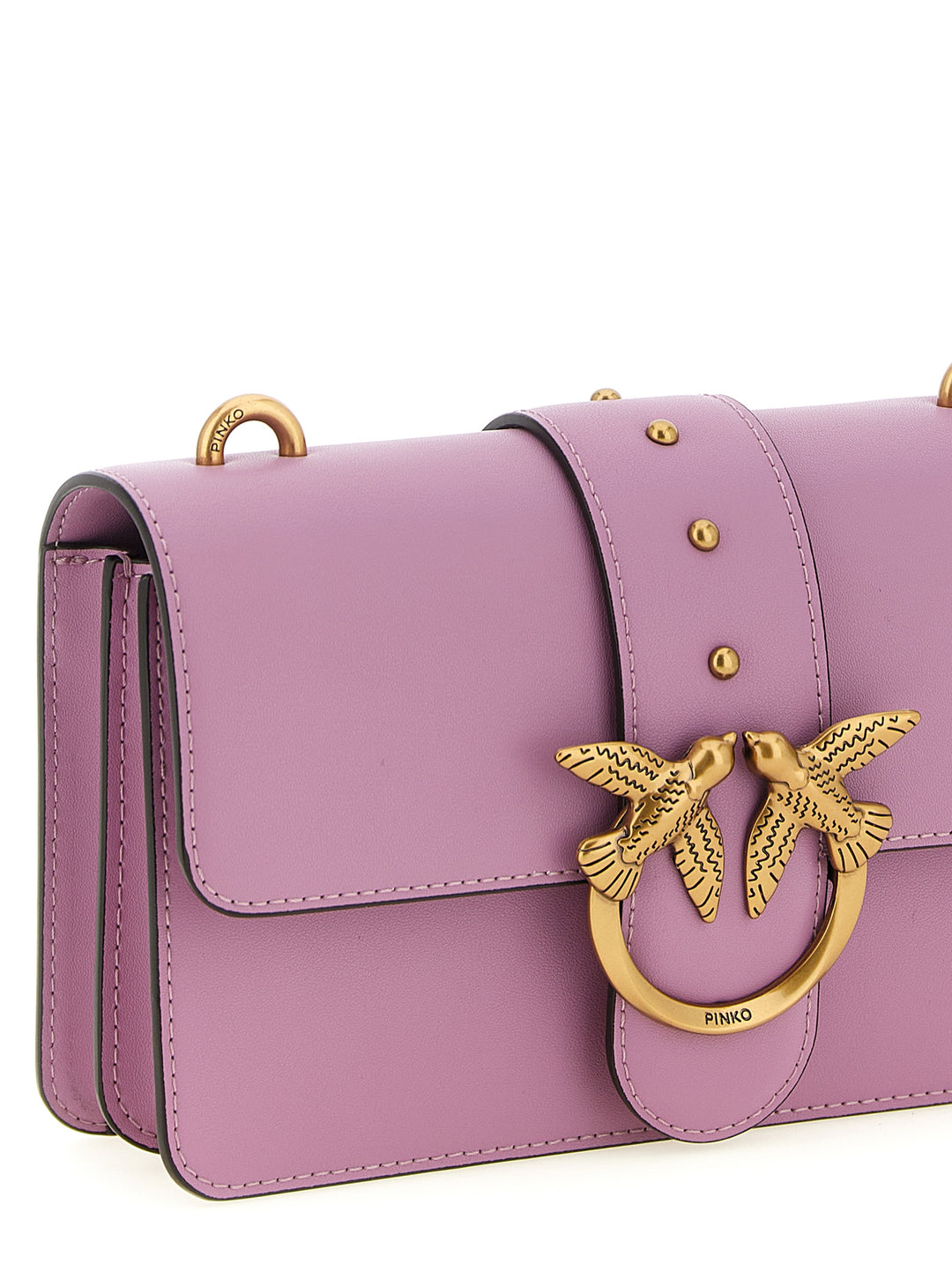 Pinko Love One Mini Crossbody Bags - Purple | 504a4727f8784e09bab717d7e75ef8e9748c60c1