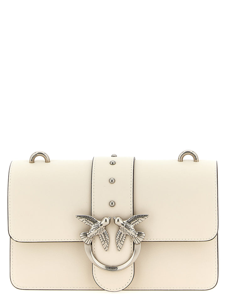 Pinko Love One Mini Crossbody Bags - White | e8974c12f3f298d72006b2d35403563c2582c9fb