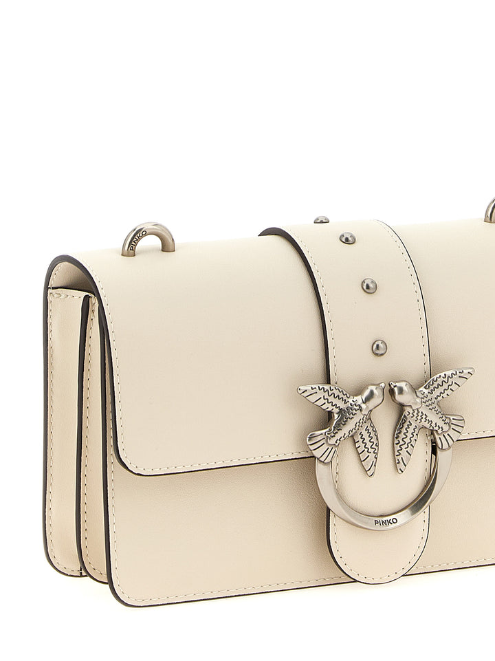 Pinko Love One Mini Crossbody Bags - White | 9a826c3bc7b5dc00082bd5fe03bfd7f25eaced56