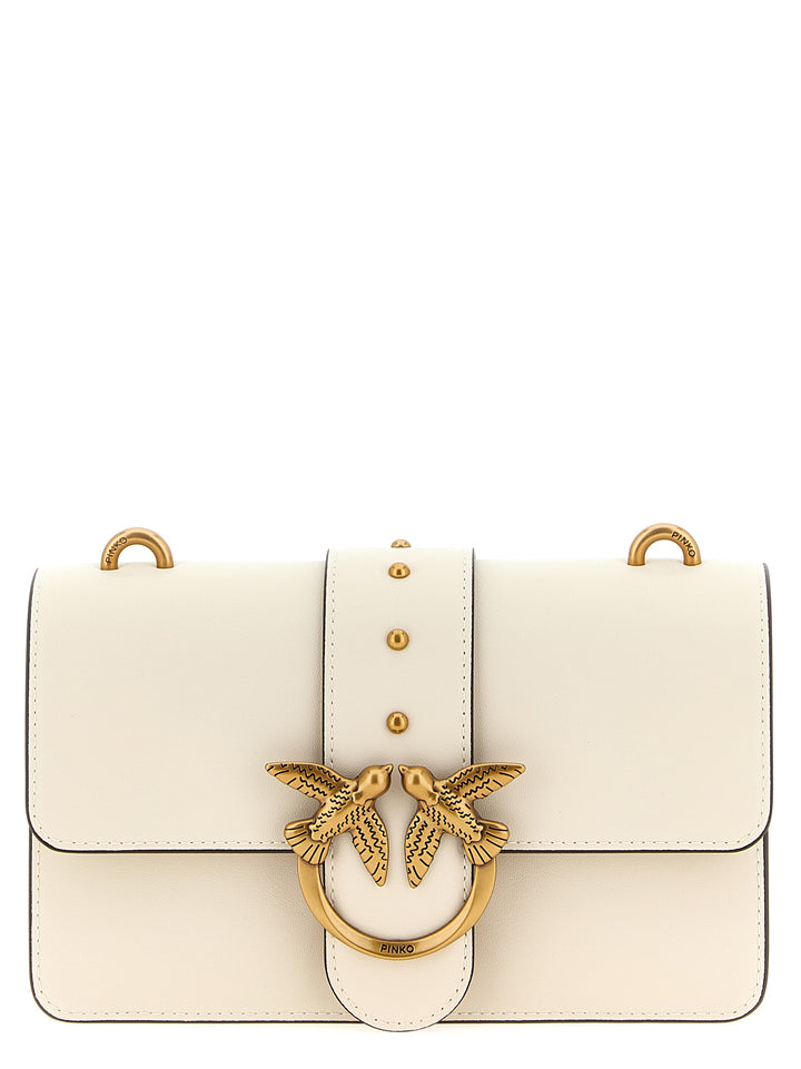 Pinko Love One Mini Crossbody Bags - White | cf6dcb1f466290010d00d0300c8dc6dfe9bc97c1