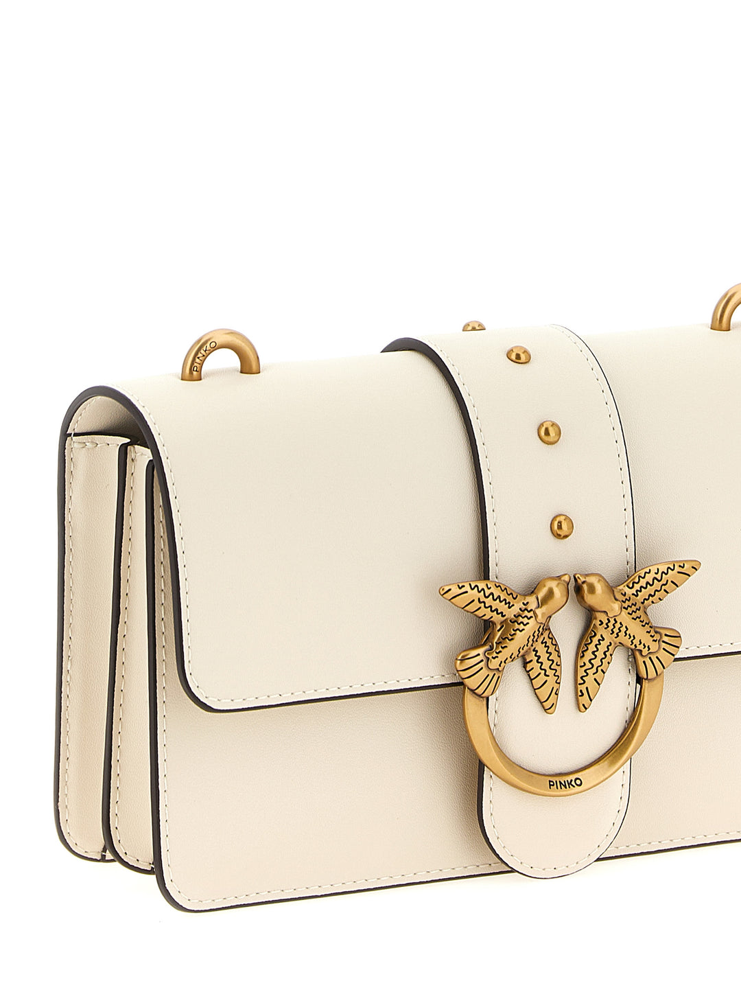 Pinko Love One Mini Crossbody Bags - White | 8c26bf5d3e0c138e152a634bca481e86f71278e1