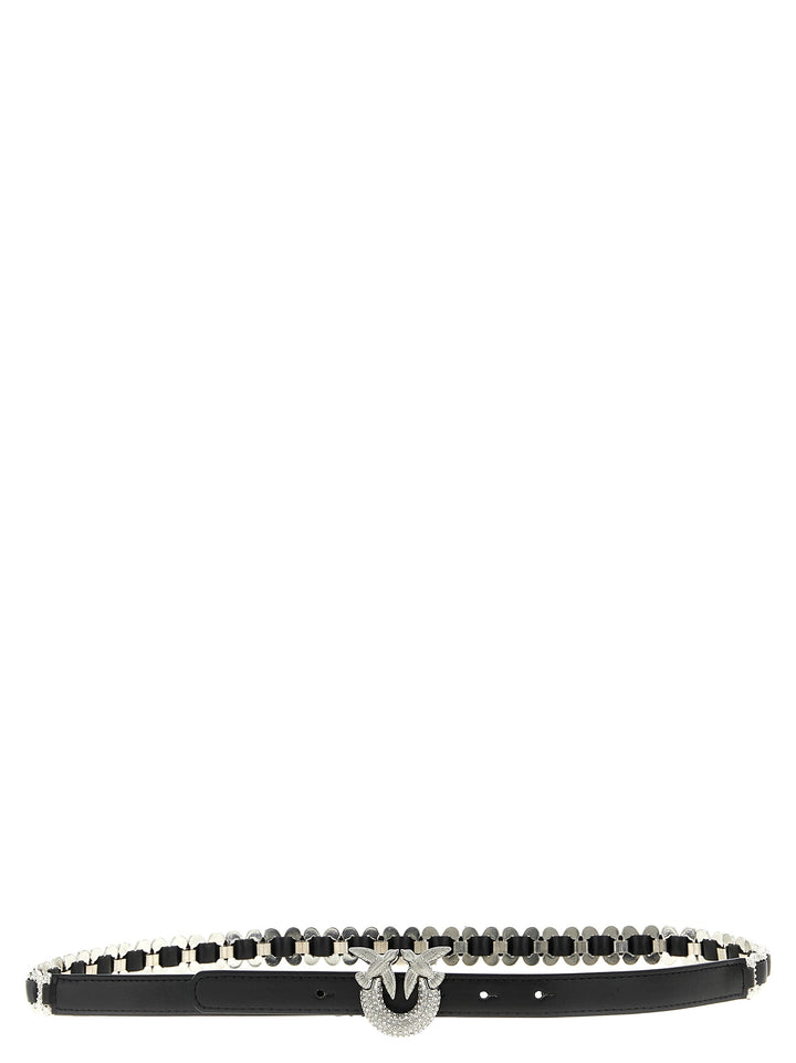 Pinko Love Birds Belts - Black | 1888a4b2d61a21c185389f2bd53c50c04e376286