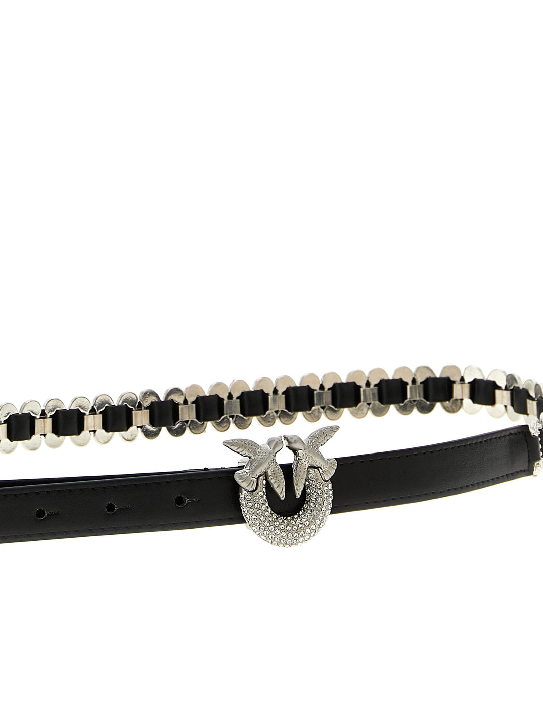 Pinko Love Birds Belts - Black | bd8949a111266f850942c42c4fe6d9a0010dfb76