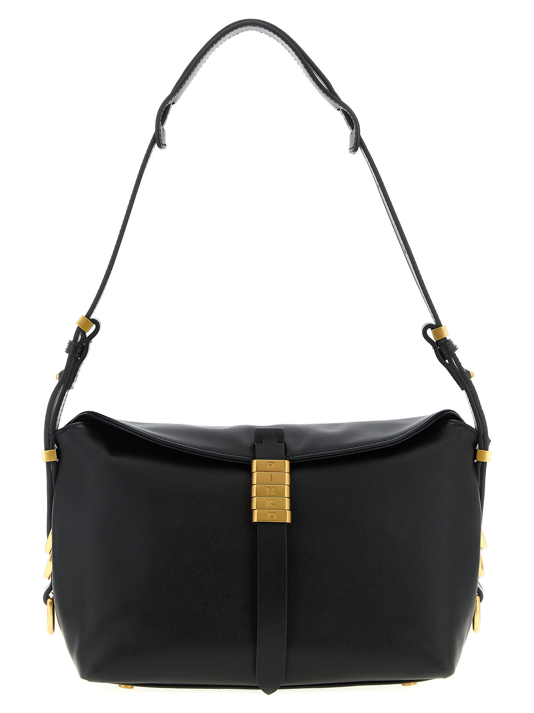Pinko Saddle Baguette Shoulder Bags - Black | de77ce6363d901f40c7e712a625b54a6647dc040
