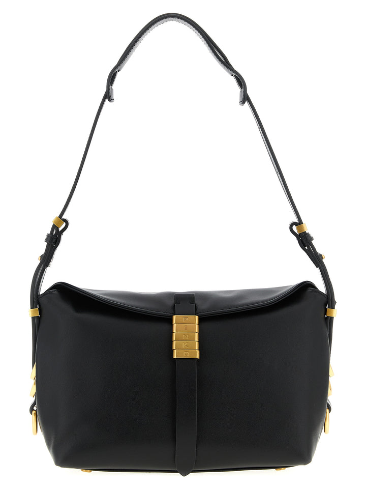 Pinko Saddle Baguette Shoulder Bags - Black | de77ce6363d901f40c7e712a625b54a6647dc040