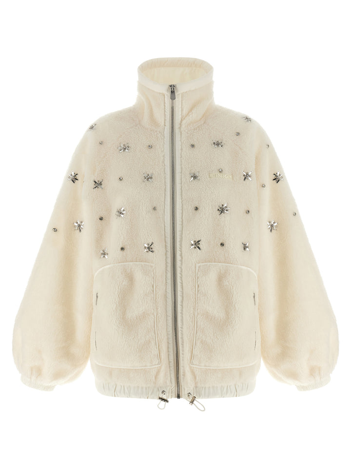 Pinko Graciana Puffer Jackets - White | 1683f15f03bfb6668bbaf2e99ccf0f2dc298346a