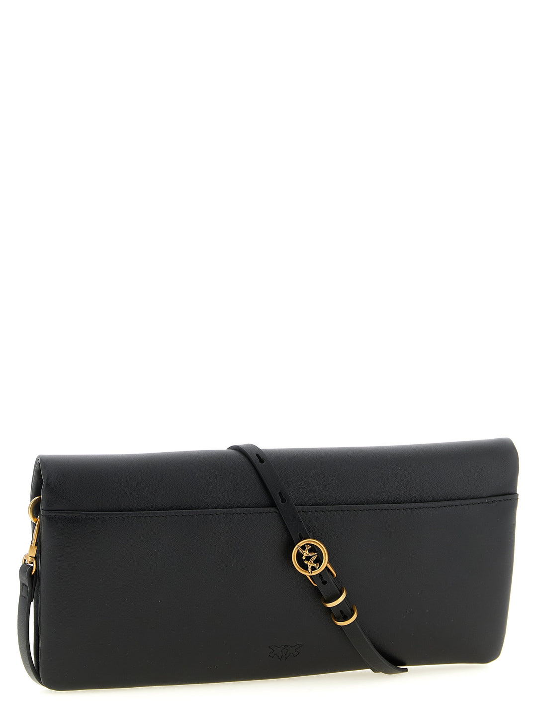 Pinko Love Click Soft Horizontal Clutch - Black | 3de0b767115fdbe58af6a64ad295d791de9eb251