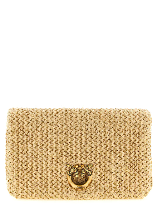 Love Bag Click Soft Horizontal Crossbody Bags Pink
