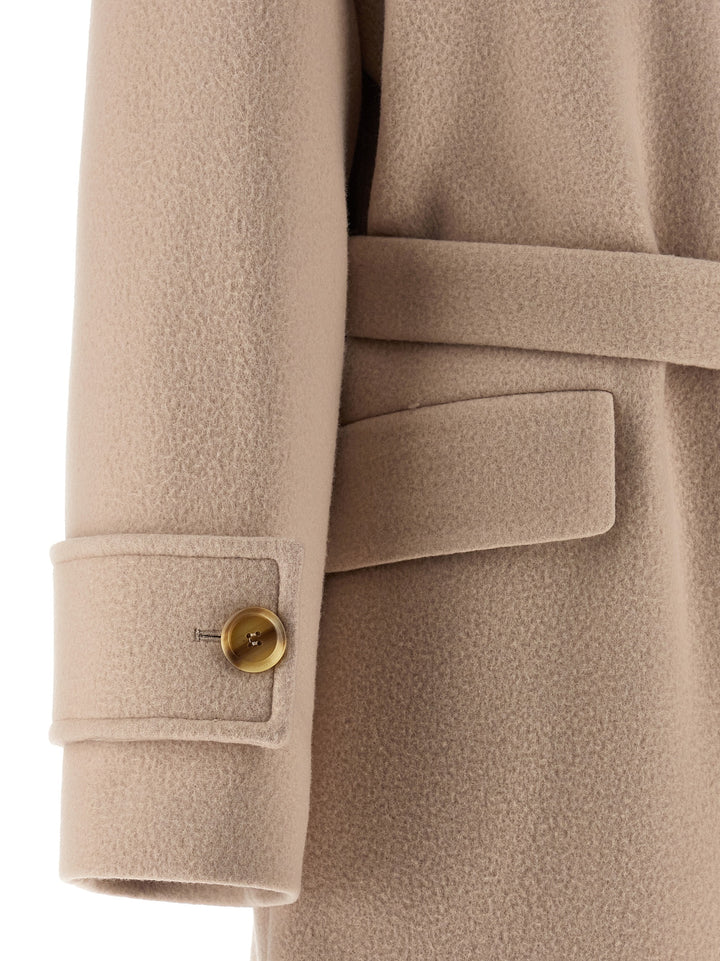 Pinko Paquita Coats and Trench Coats - Beige | 7c9311a3faeef90a774ef71a09b1e9ec047fc023