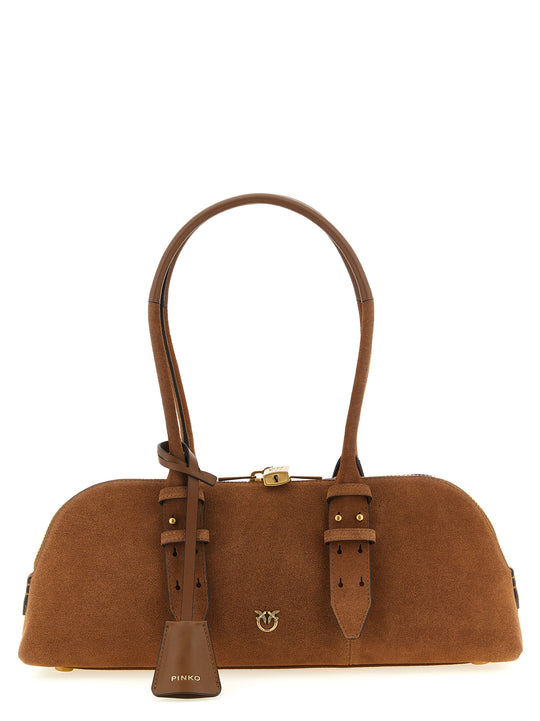 Bowling Baguette Shoulder Bags Brown