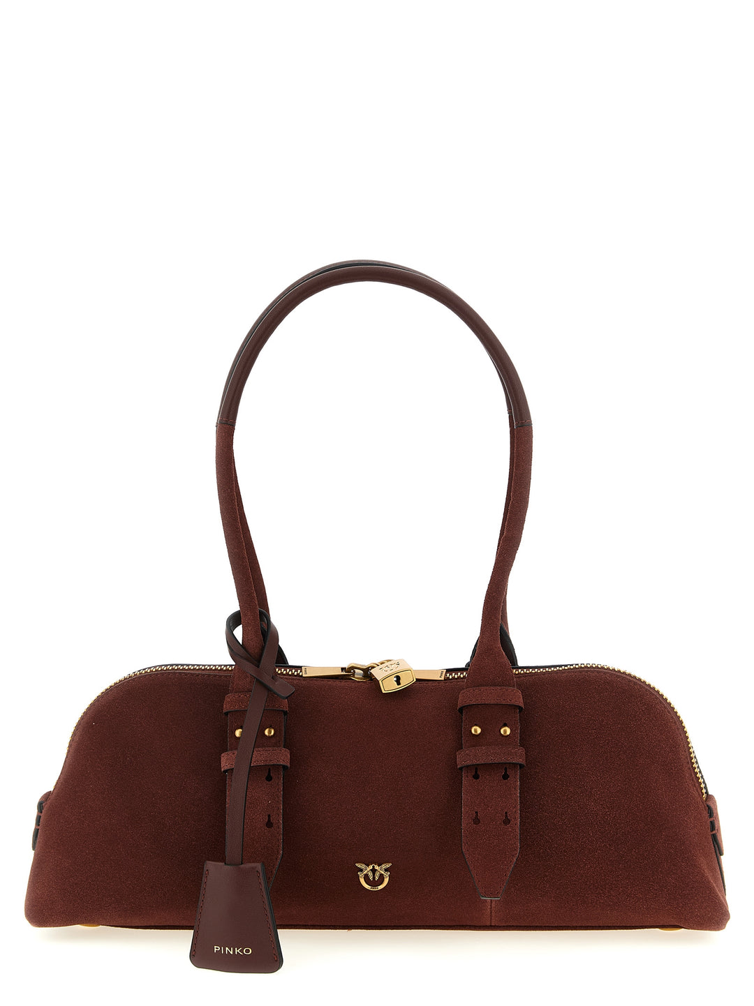 Pinko Bowling Baguette Shoulder Bags - Bordeaux | 94324991d90082ed02f1b8d324bac4aee9dc7995
