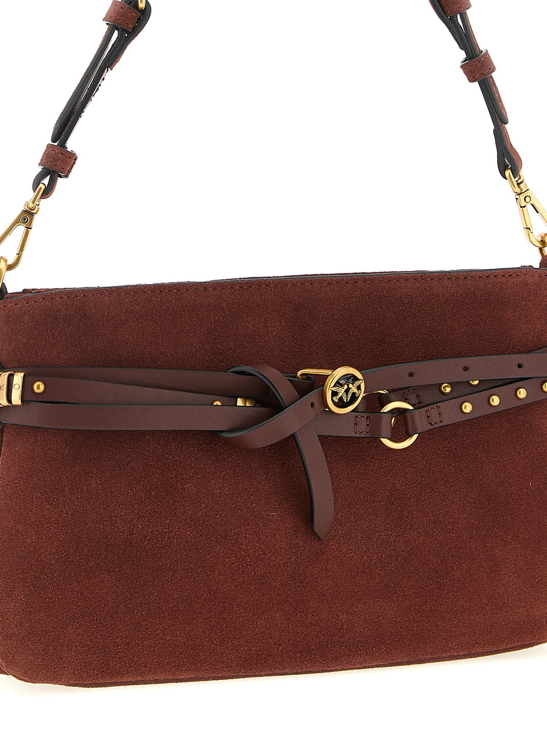 Pinko Belt Mini Shoulder Bags - Bordeaux | 06540f9f5547d54d334b7d60bc953c6b2a1df509