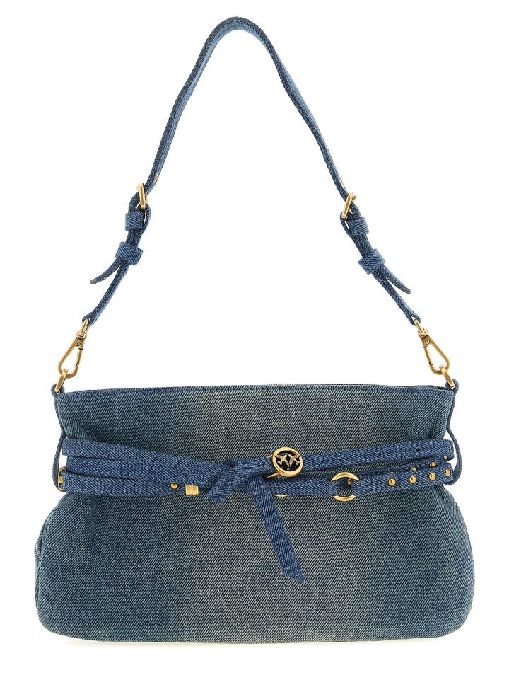 Pinko Belt Mini Shoulder Bags - Blue | f99201d50e833b8ac10517a94edf863c4155fc08