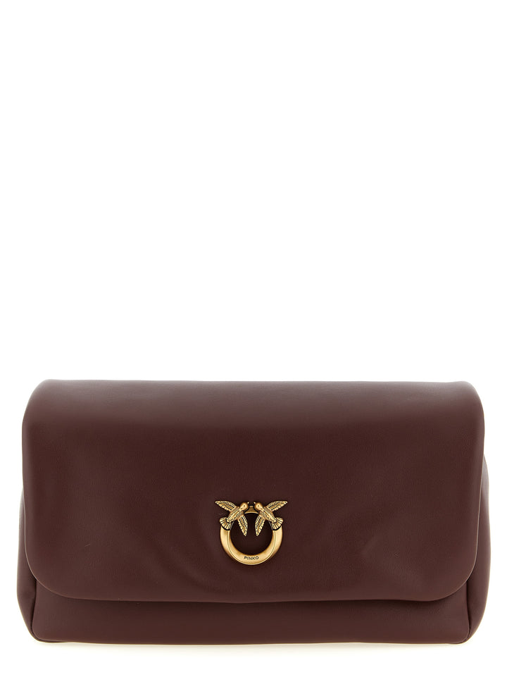 Pinko Click Soft Classic Crossbody Bags - Bordeaux | 62f6dfb2213b688ca448ef707a7ebea47fa6f7ab