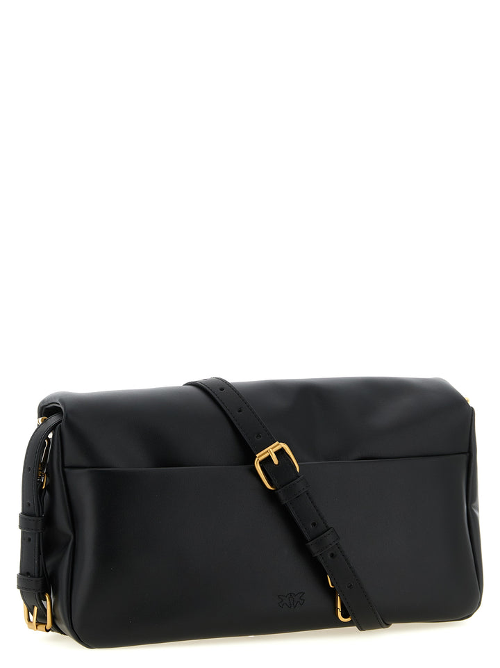 Pinko Click Soft Classic Crossbody Bags - Black | 8069921762f6cdac4bdbf44fc89927ea20ad250d