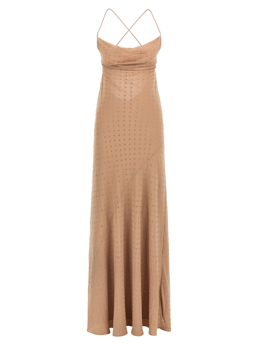 Pinko Slip Dress Dresses - Beige | 9711b2659b1e37218e21957d710049624a69829e