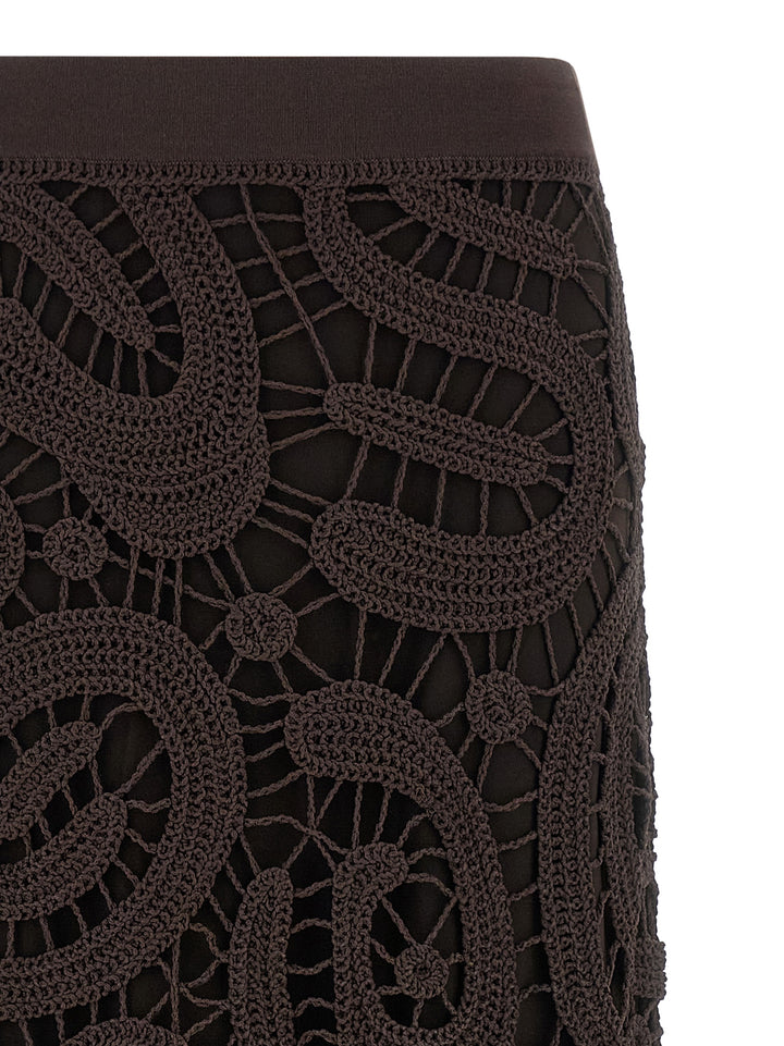 Pinko Maestrale Skirts - Brown | 25f0205e2200e478a9afbf66c332251f8341458f