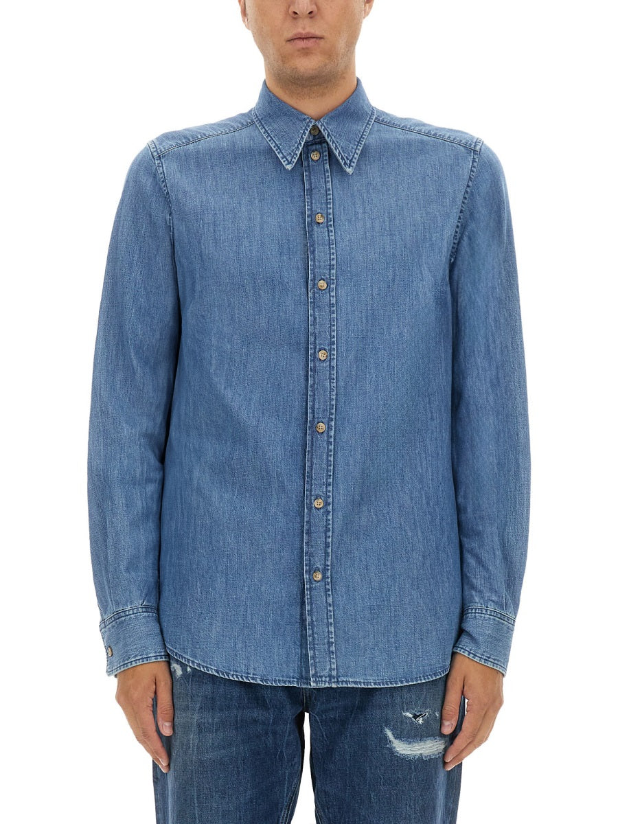 Dolce & Gabbana Shirts - Blue | Wanan Luxury