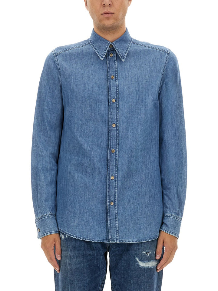 Dolce & Gabbana Shirts - Blue | Wanan Luxury