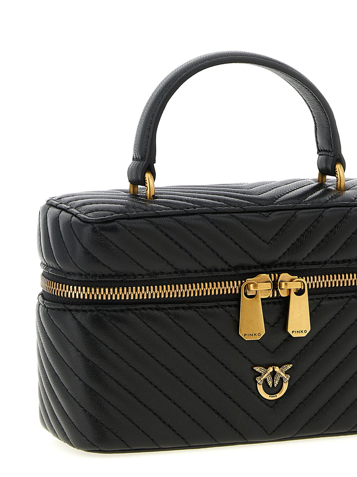 Pinko Vanity Soft Mini Hand Bags - Black | 31456247c87c46fb0540ed1c2eb4daa8214a1c87