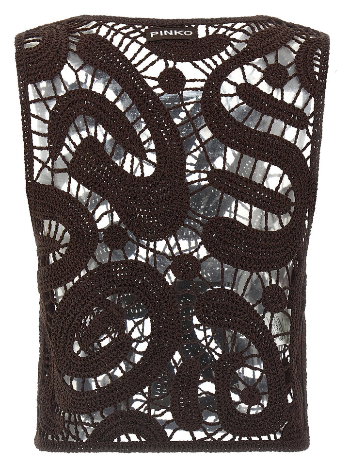 Pinko Eruzione Tops - Brown | b792b9a8d46af1fe63324757114c13ca3f5e24d2