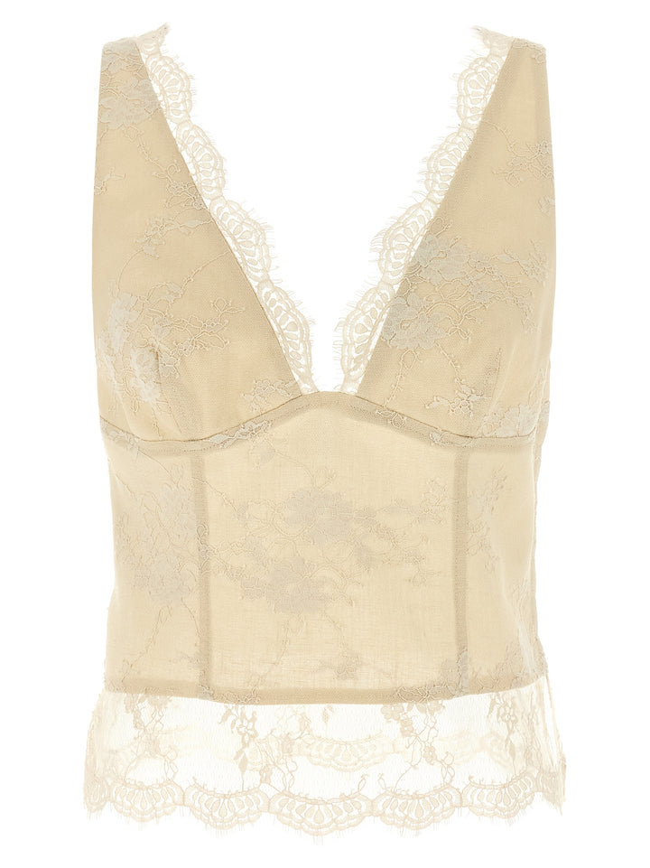 Pinko Janessa Tops - Beige | 09108dbbde68a306d2a80f6a10bfeb47d3ce30cd