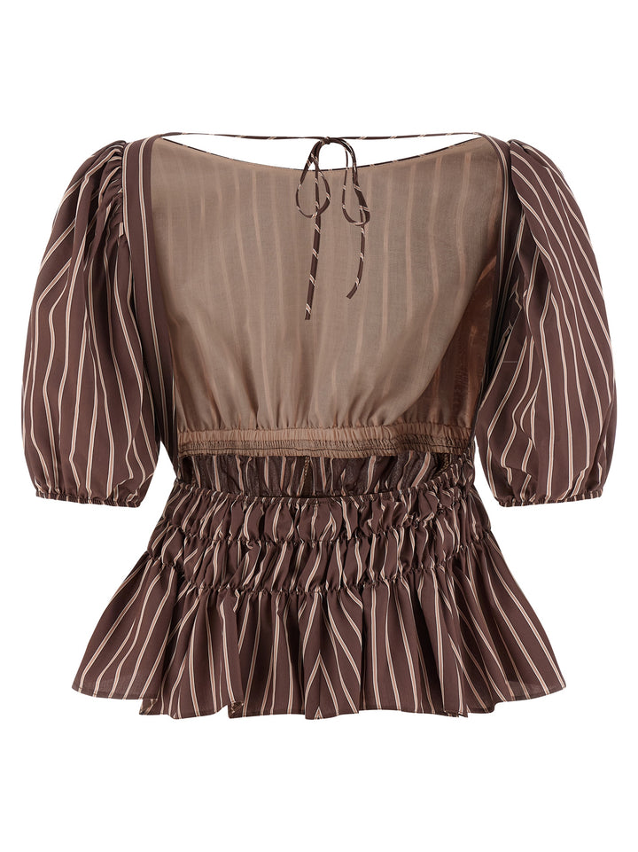 Pinko Jeanette Tops - Brown | b24193228d412e244e8eeffec365600a410c8967
